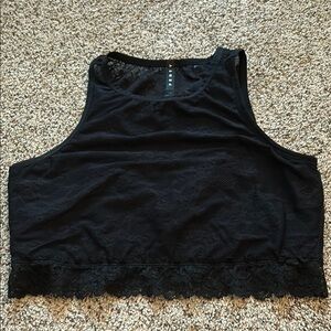 Fenty Beauty Black Crop Tank Top